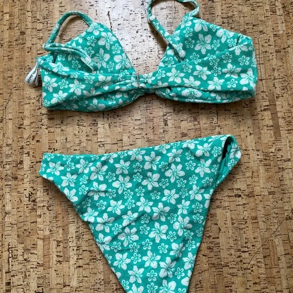 Anthropologie Dippin' Daisy's seashore zen Bikini Bottoms L and top XL - Picture 4 of 7